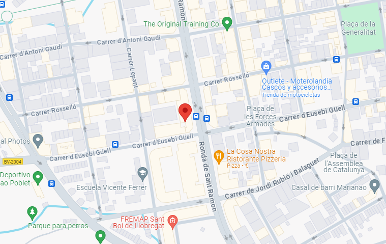 mapa ronda sant ramon 102 sant boi de llobregat 08830