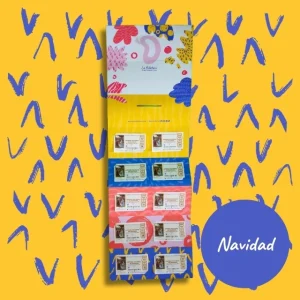 La Billetera Lotería Navidad fondo amarillo